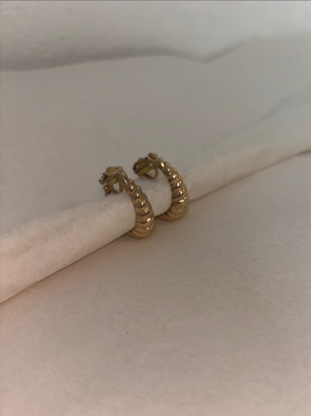 Gold-Toned Hoop Clip-On Earrings